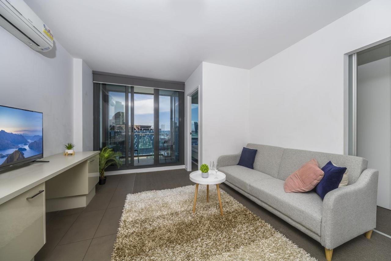 Hudson Sea View Apartments Southern Cross Station Cbd Melbourne Bagian luar foto